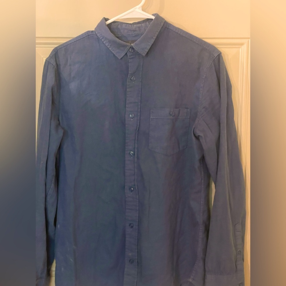 Wallin & Bros Dark Blue Button Up Shirt